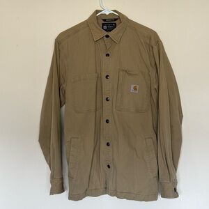 Carhartt Rugged Flex duck canvas jacket with flannel lining size s